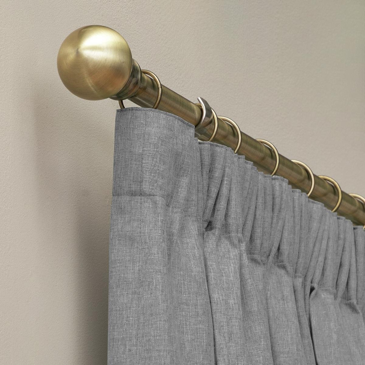 Habitat Blackout Pencil Pleat Curtain - Flint Grey-183x168cm – image 3