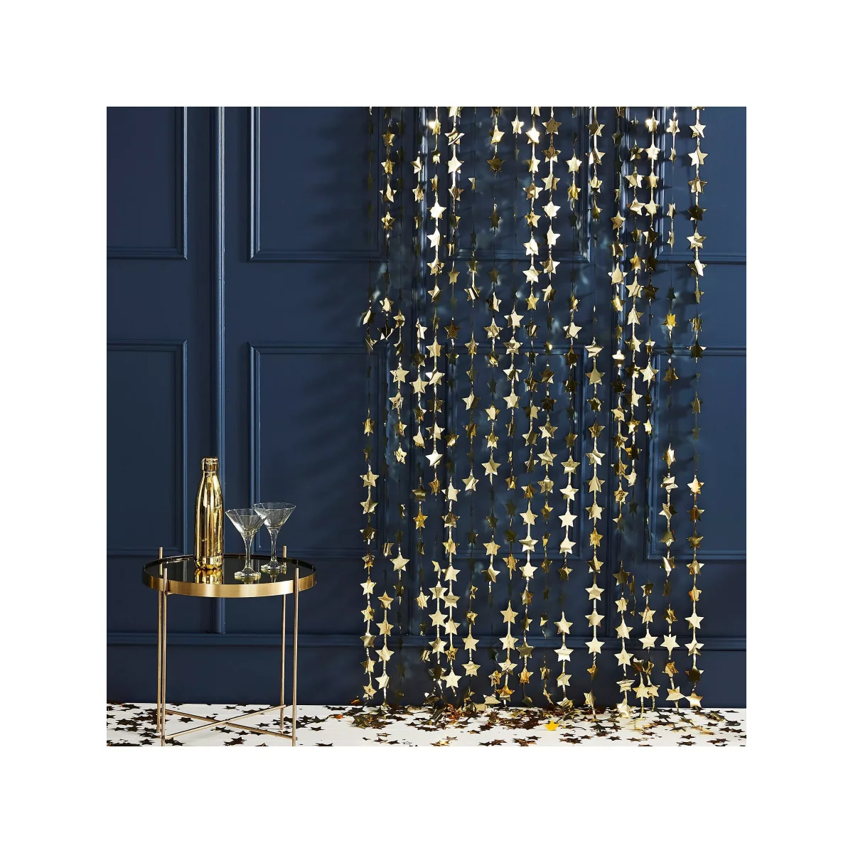 Ginger Ray Gold Star Backdrop Curtain – image 3
