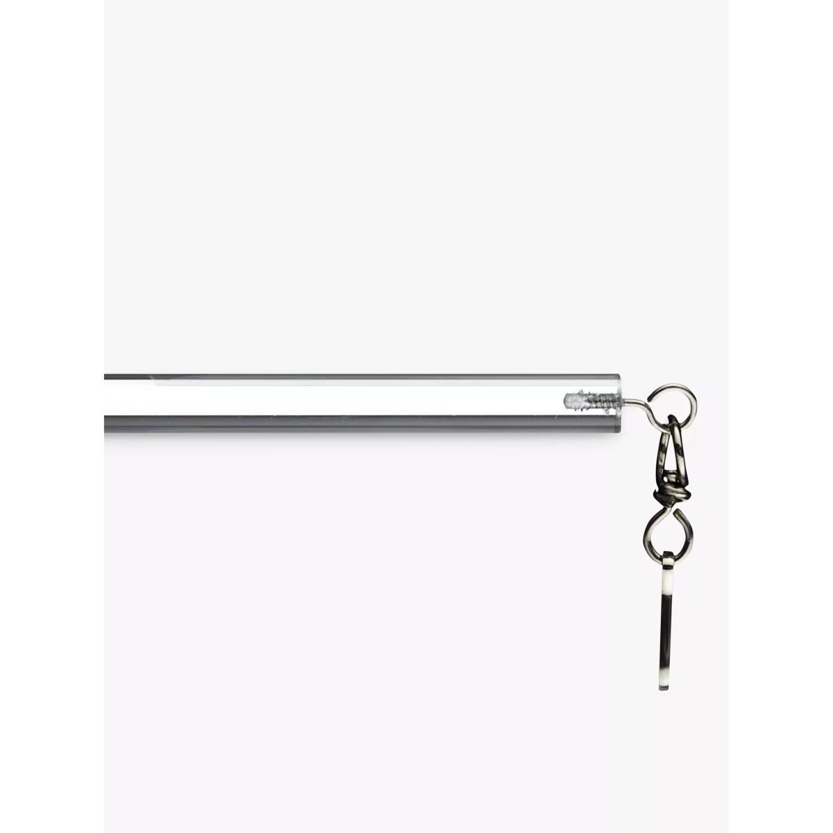 John Lewis Acrylic Curtain Draw Rods, Clear, Pair, L75cm – image 2