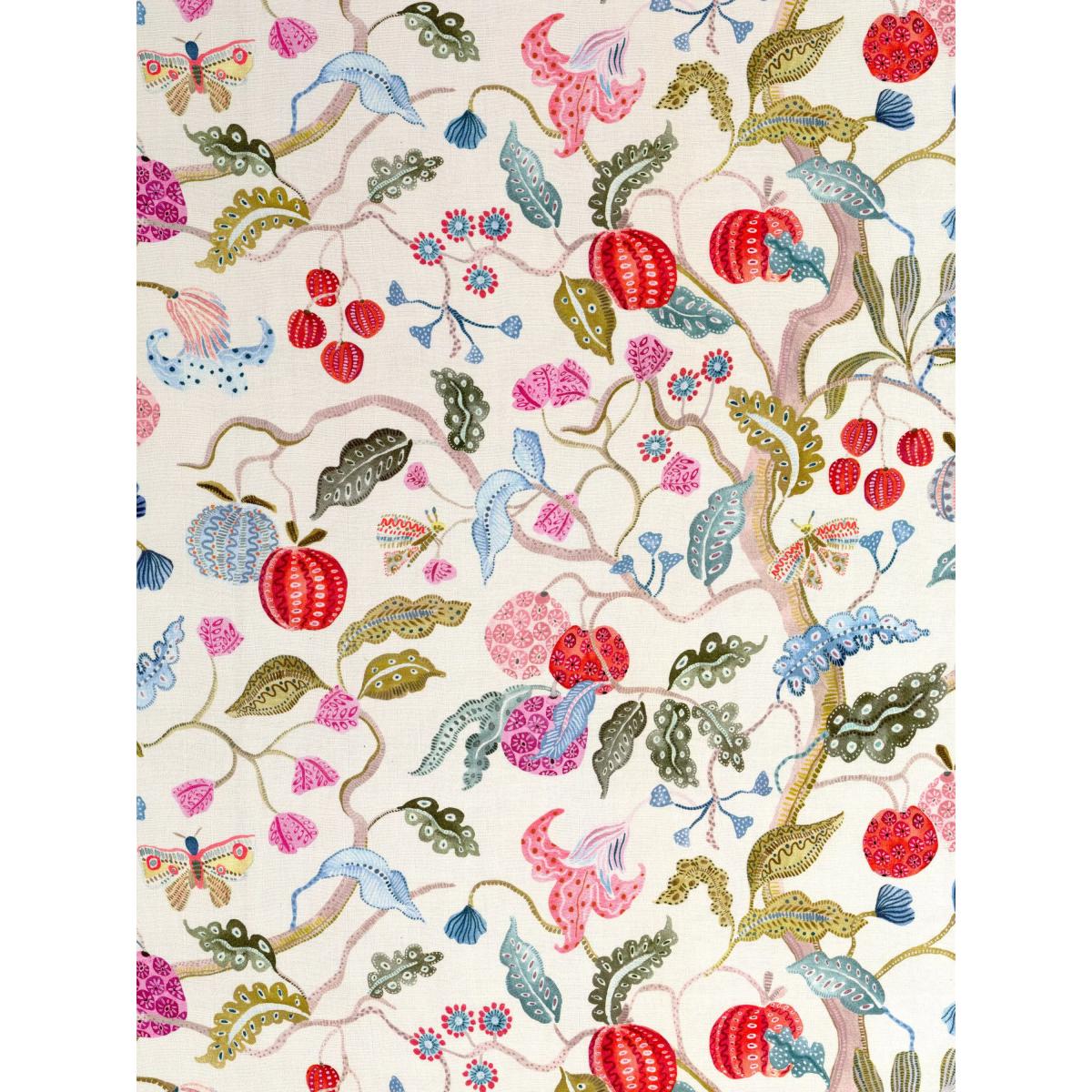 John Lewis Fruit Tree Pencil Pleat Pair Blackout Lined Curtains, Multi – image 6