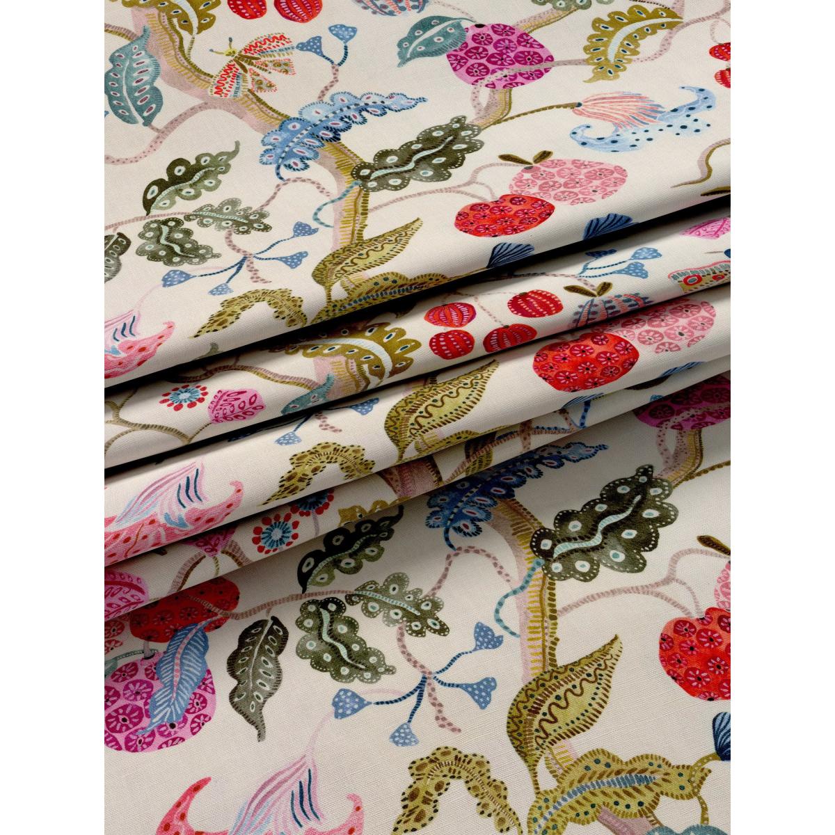 John Lewis Fruit Tree Pencil Pleat Pair Blackout Lined Curtains, Multi – image 7