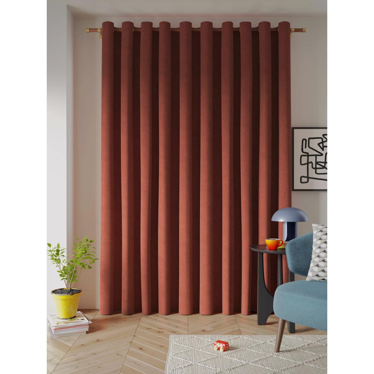 John Lewis Textured Weave Recycled Polyester Thermal Lined Eyelet Door Curtain – image 4