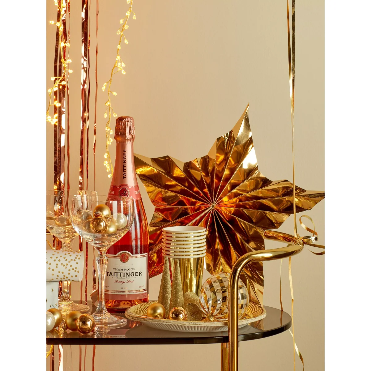 Ginger Ray Fringe Curtain, Rose Gold – image 4