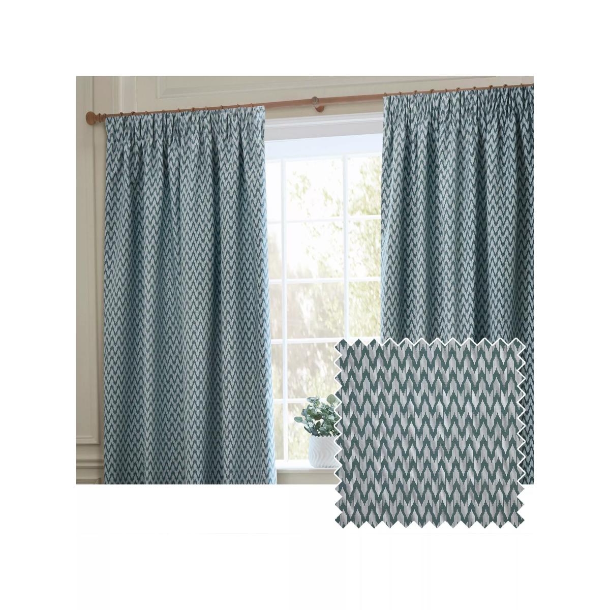 Sanderson Hutton Pair Lined Pencil Pleat Curtains – image 3