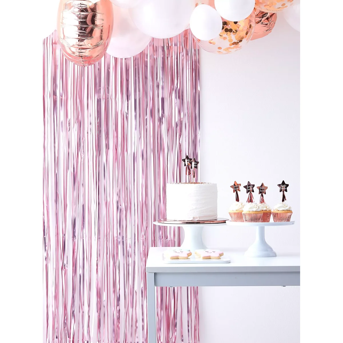 Ginger Ray Curtain Backdrop, Pink – image 2