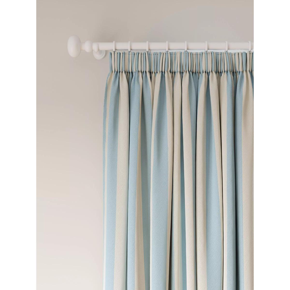 John Lewis ANYDAY Block Stripe Pair Multiway Curtains, Celeste Blue – image 6