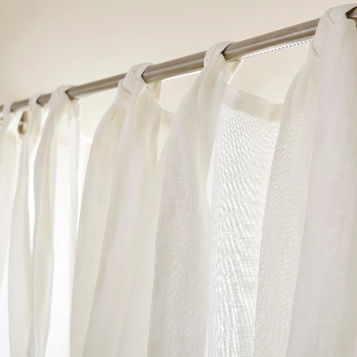 Colin Linen Lined Curtain with Ties – image 5