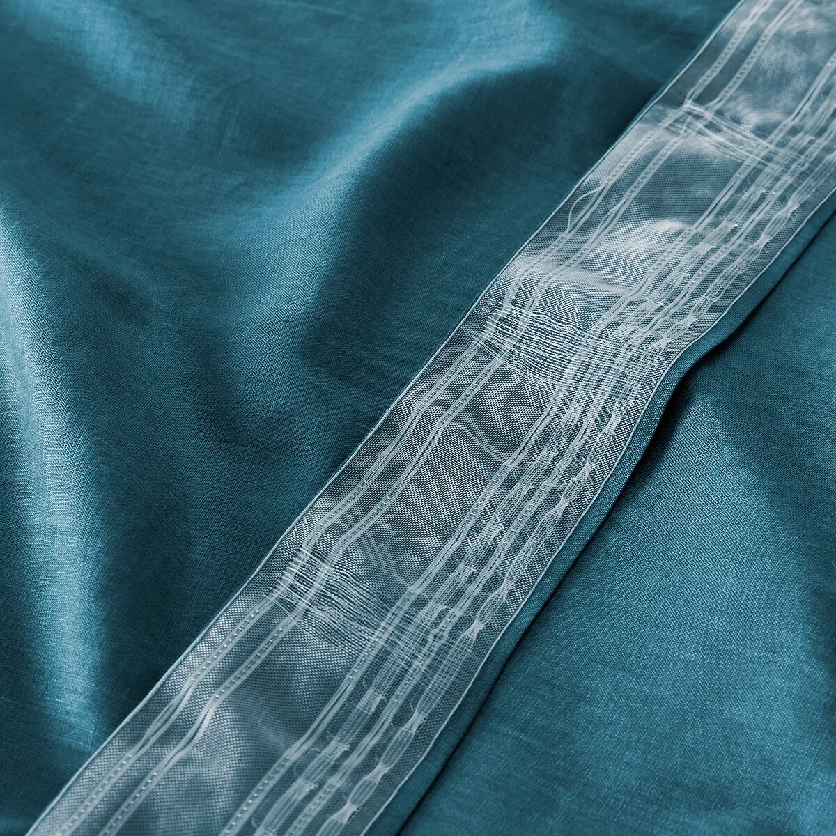 Private Ruffled Washed Linen Curtain – image 6