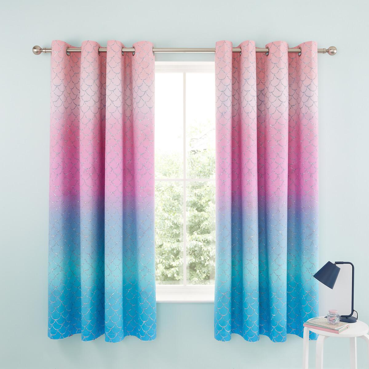 Mermaid Lined Cotton Eyelet Curtains – image 2