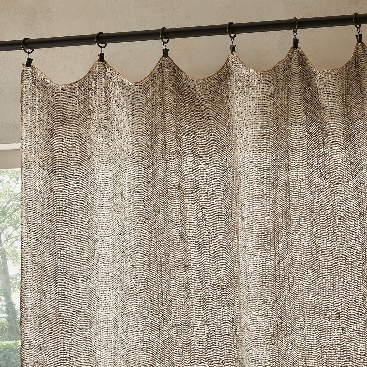 Amandini Pure Linen Net-Effect Curtain – image 2