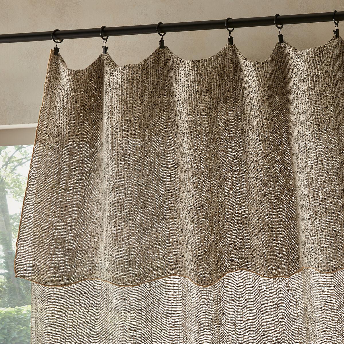 Amandini Pure Linen Net-Effect Curtain – image 3