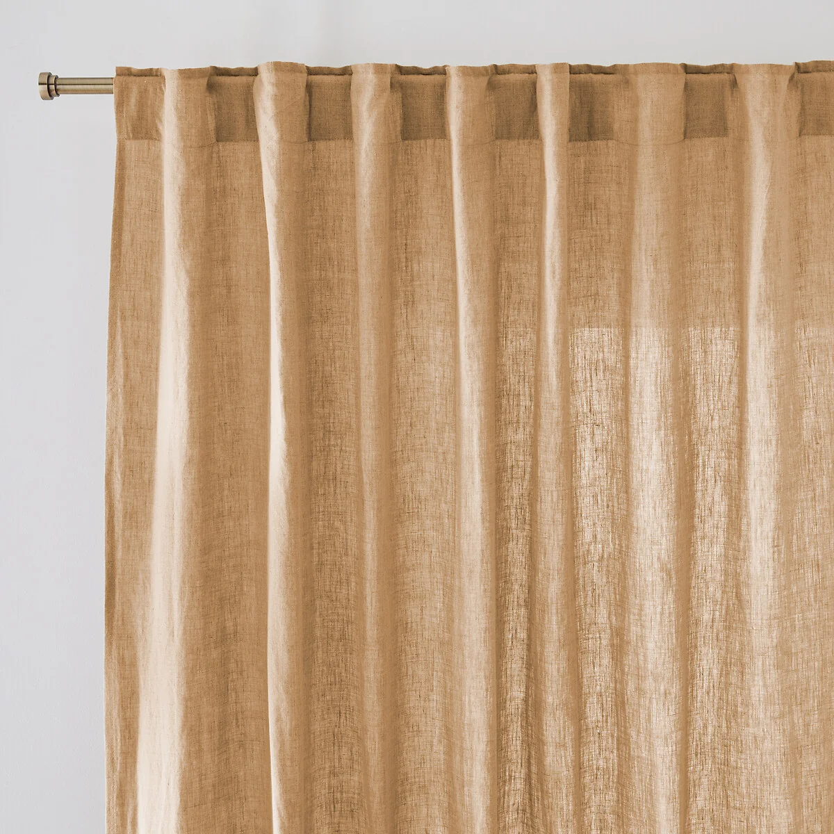 Onega Washed Linen Single Curtain with Concealed Tabs – image 2