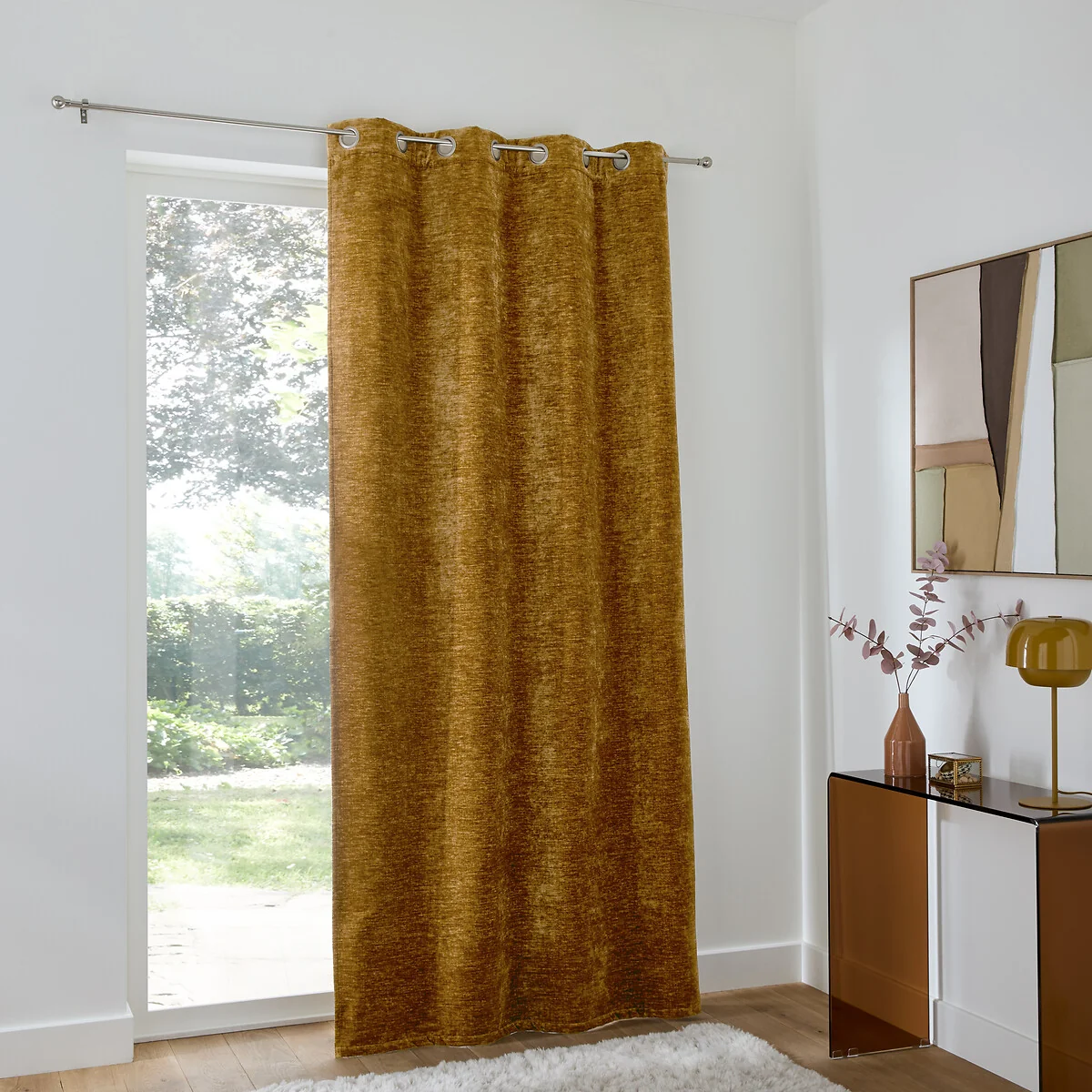 Bocha Textured Velvet Eyelet Curtain – image 4