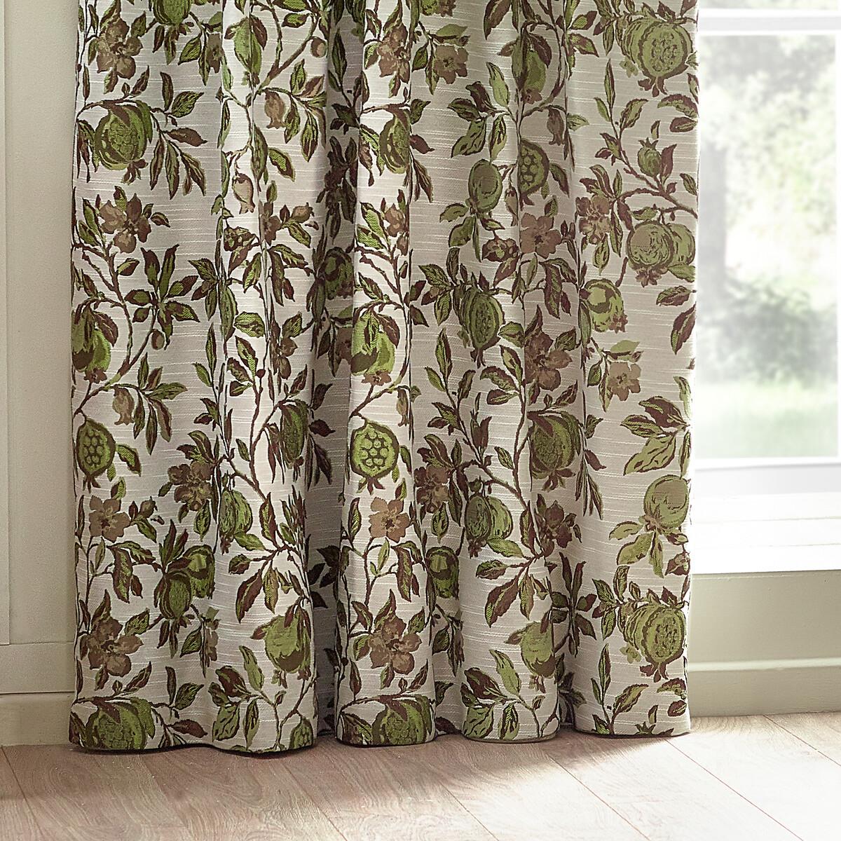Pomegranate Jacquard Pencil Pleat Curtains – image 3