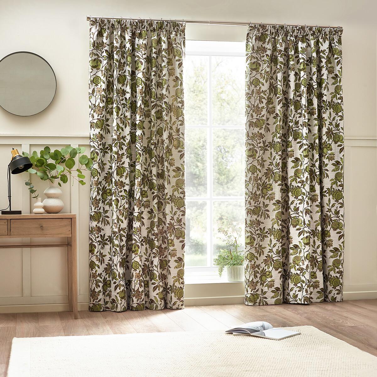 Pomegranate Jacquard Pencil Pleat Curtains – image 5