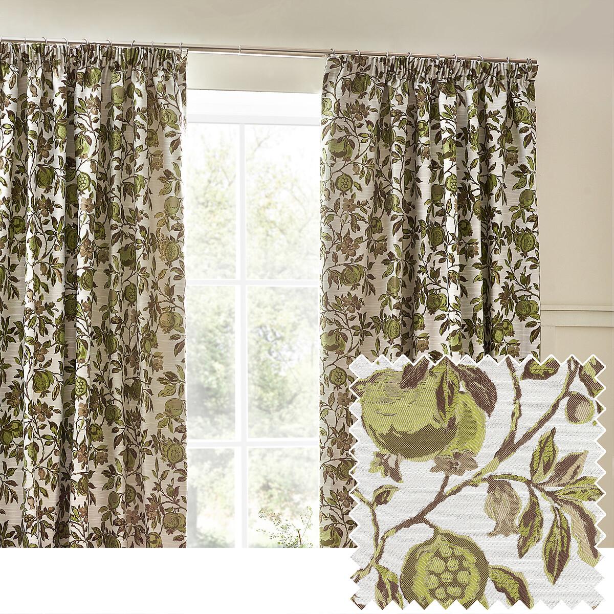 Pomegranate Jacquard Pencil Pleat Curtains – image 6