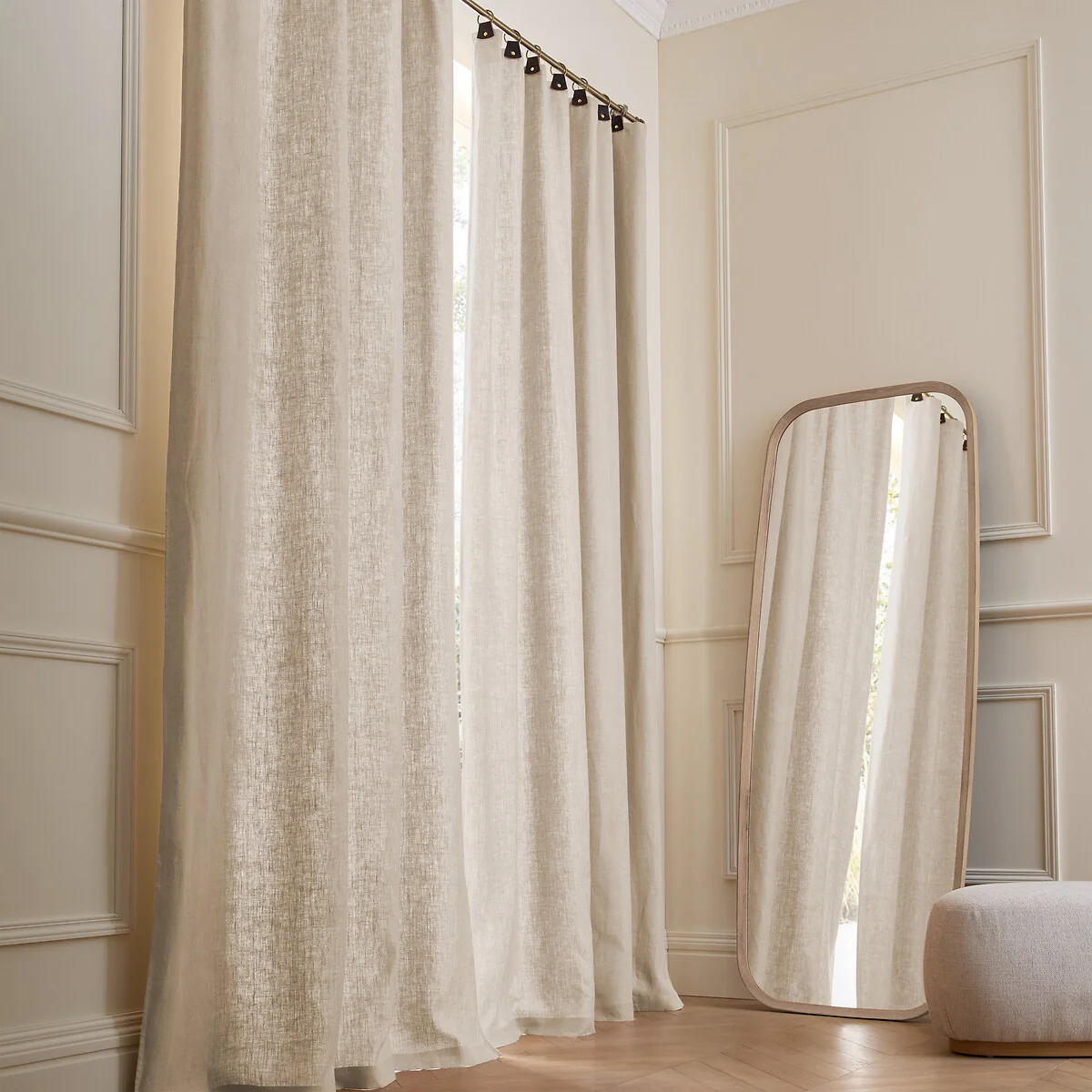 Private Lined 100% Washed Linen Curtain – image 2
