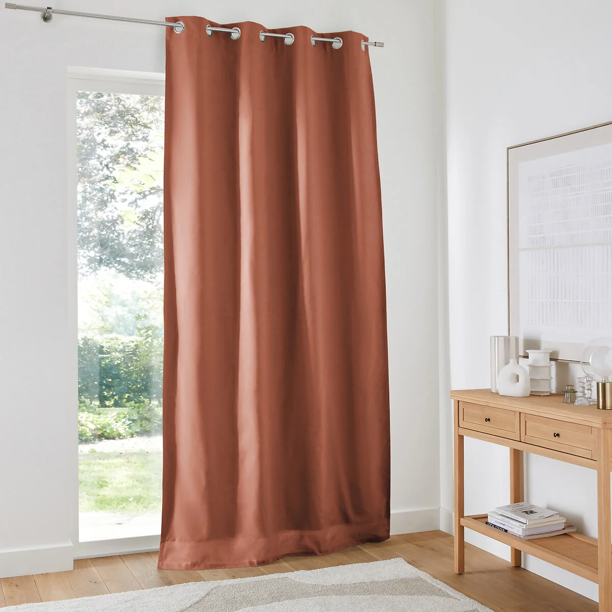 Scenario Cotton Blackout Curtain with Eyelets – image 1