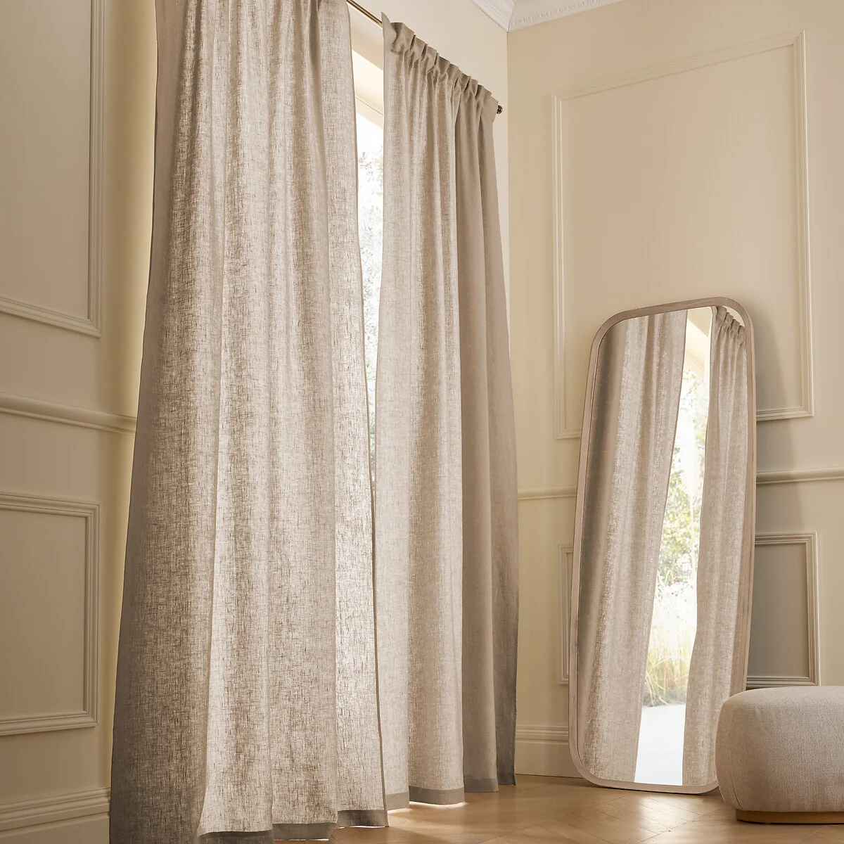 Private Ruffled Washed Linen Curtain – image 2