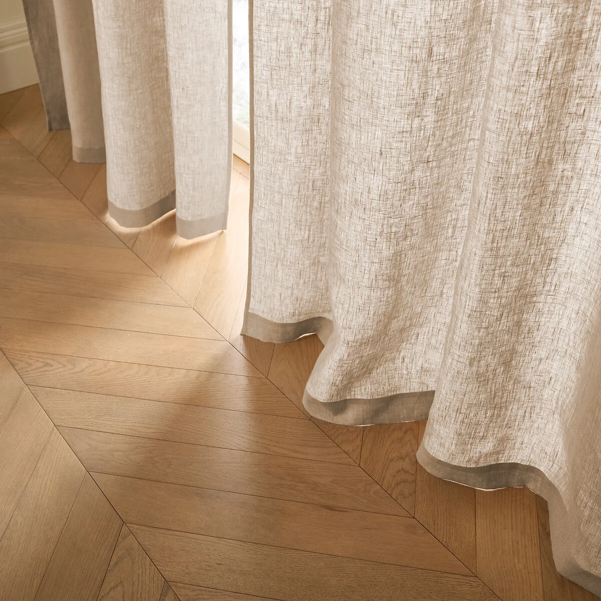 Private Ruffled Washed Linen Curtain – image 3