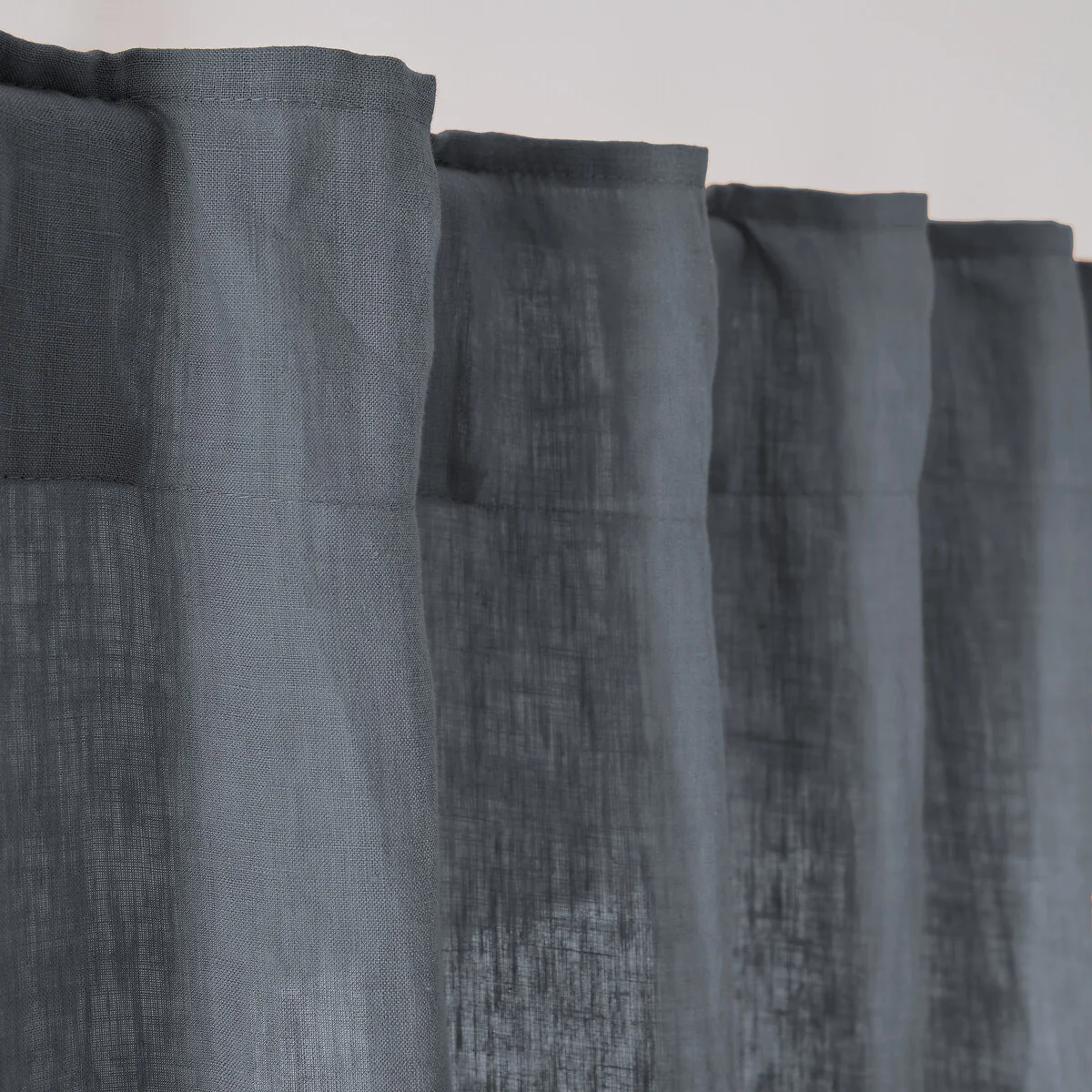 Onega Washed Linen Single Curtain with Concealed Tabs – image 6