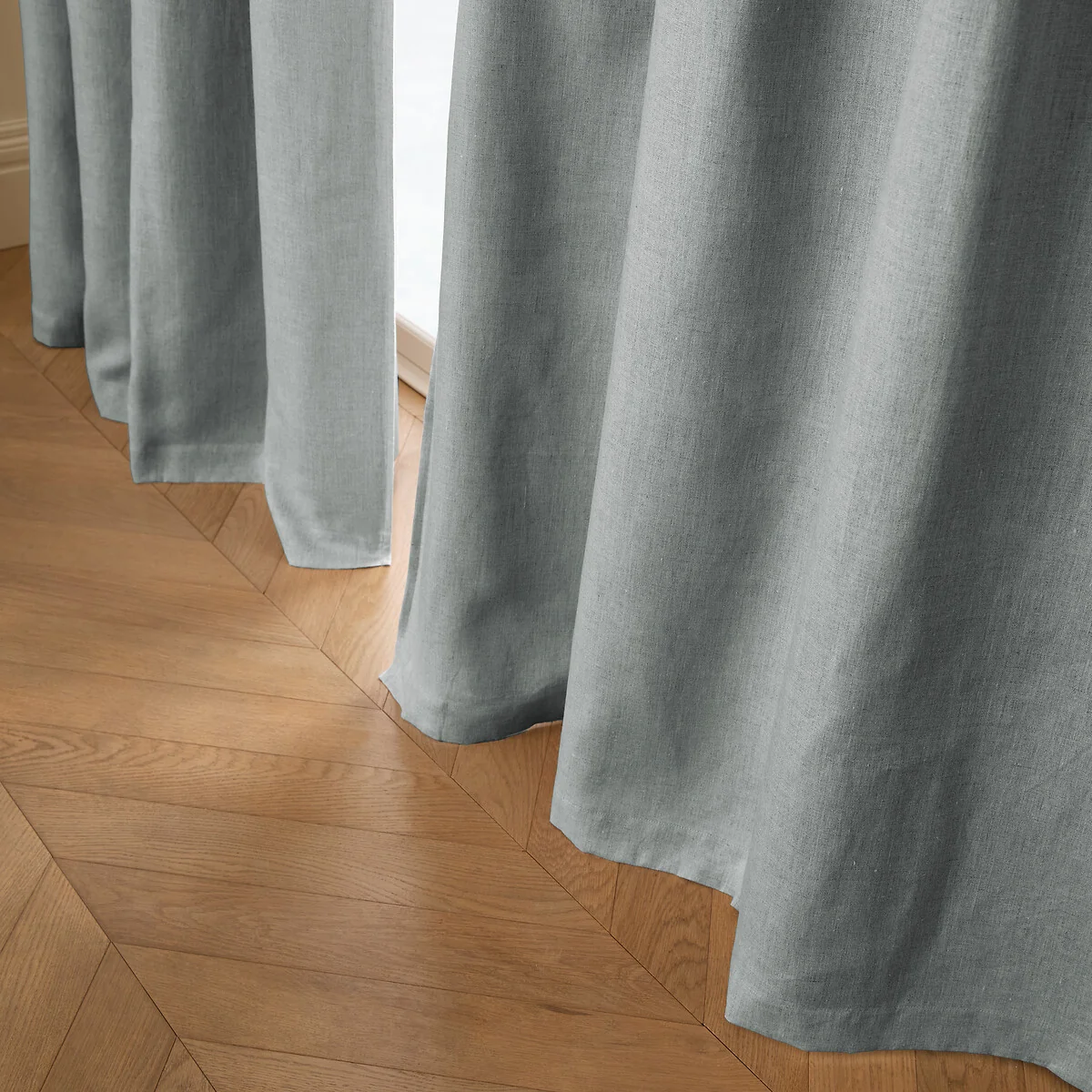 Private Washed Linen Curtain with Eyelet Header – image 2