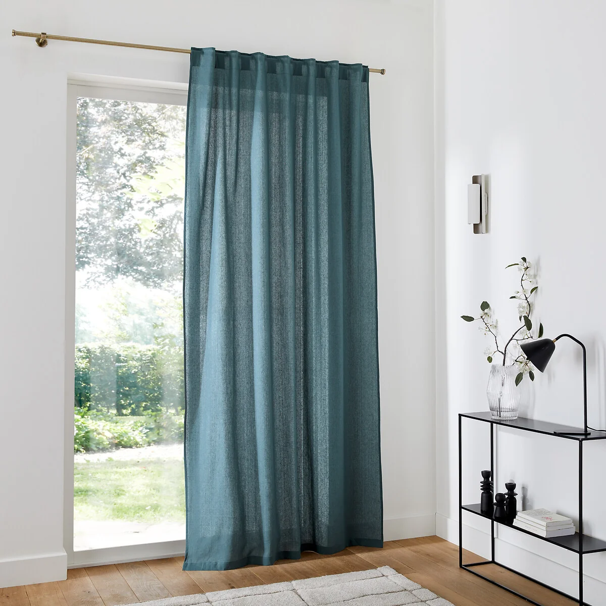 Onega Washed Linen Single Curtain with Concealed Tabs – image 3