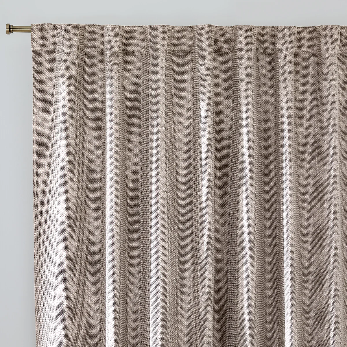 Montego Woven Effect Hidden Tab Top Blackout Curtain – image 1