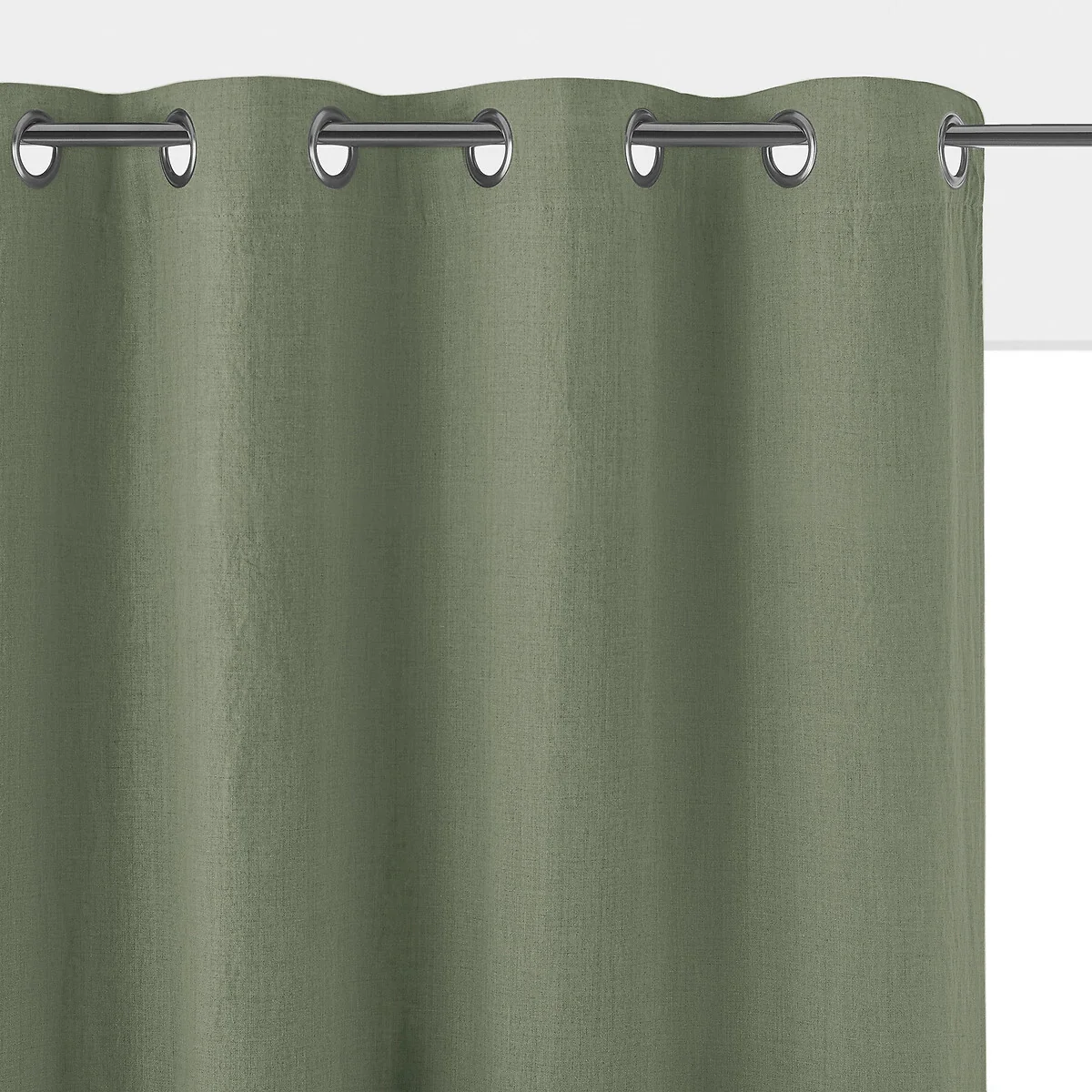 Onega 100% Washed Linen Eyelet Blackout Radiator Curtain – image 1