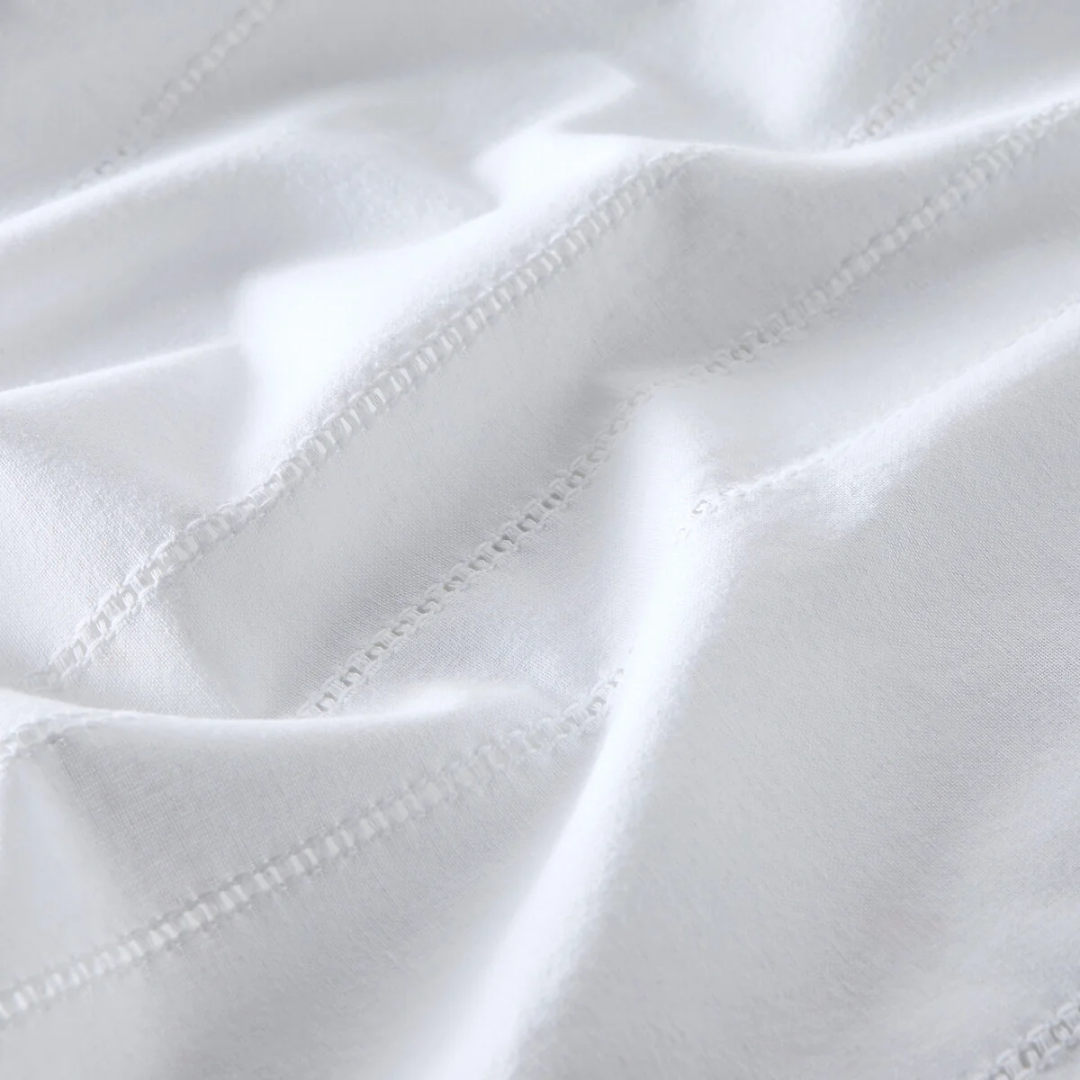 Lino Plain Cotton Openwork Curtain with Concealed Tabs – image 5