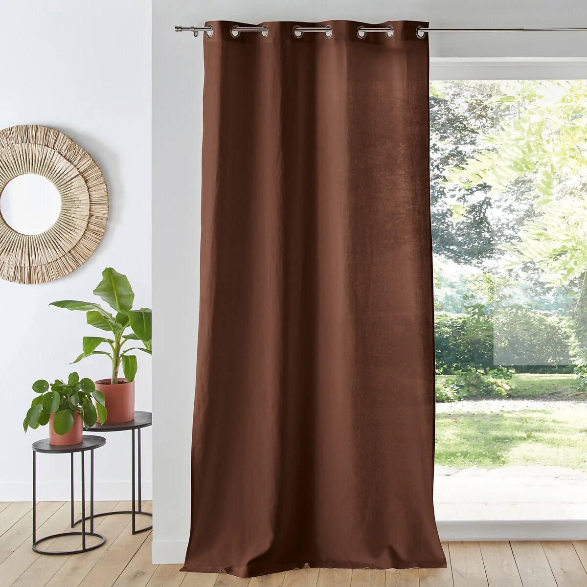 Onega 100% Washed Linen Curtain with Eyelets – image 1