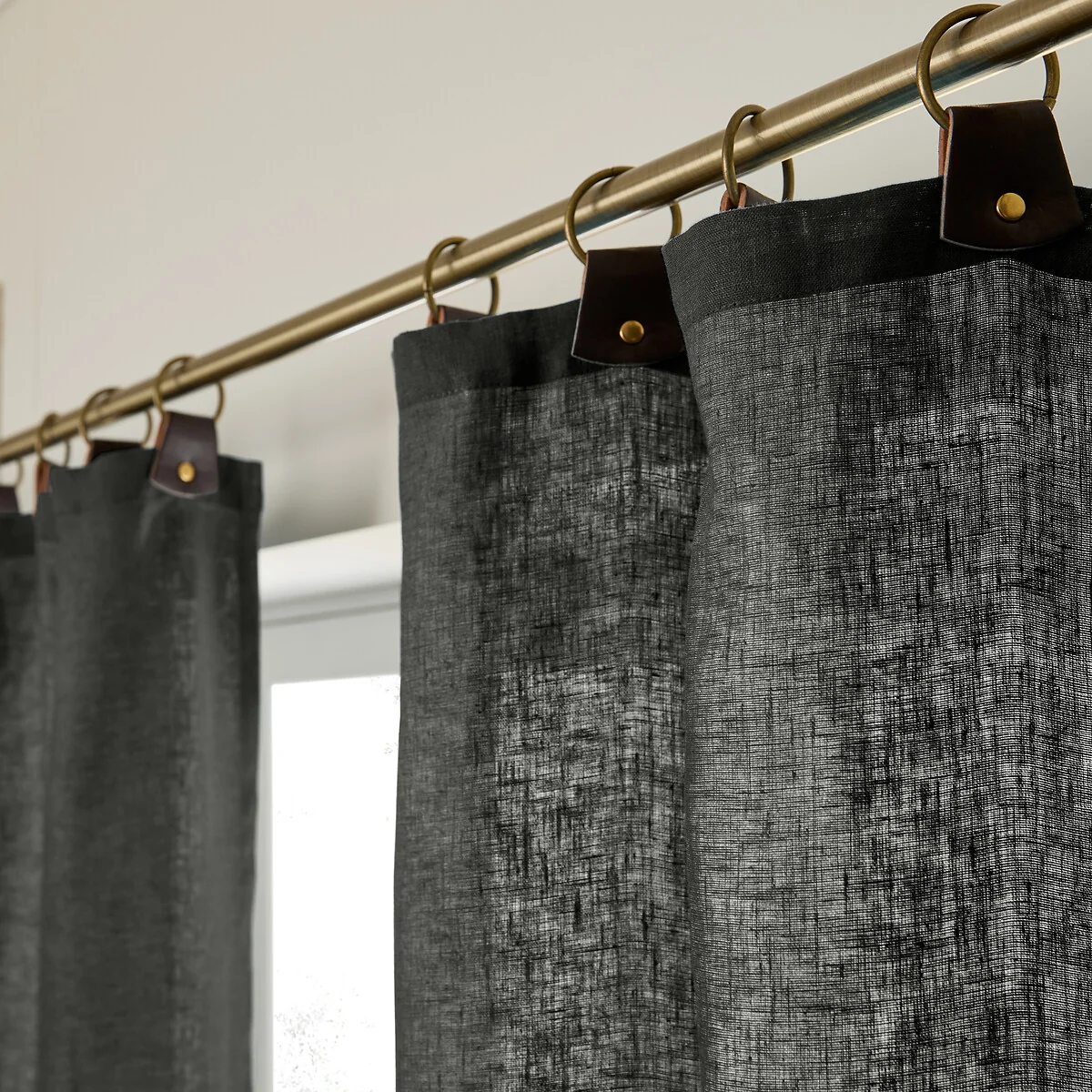 Private Washed Linen Curtain with Loops – image 3