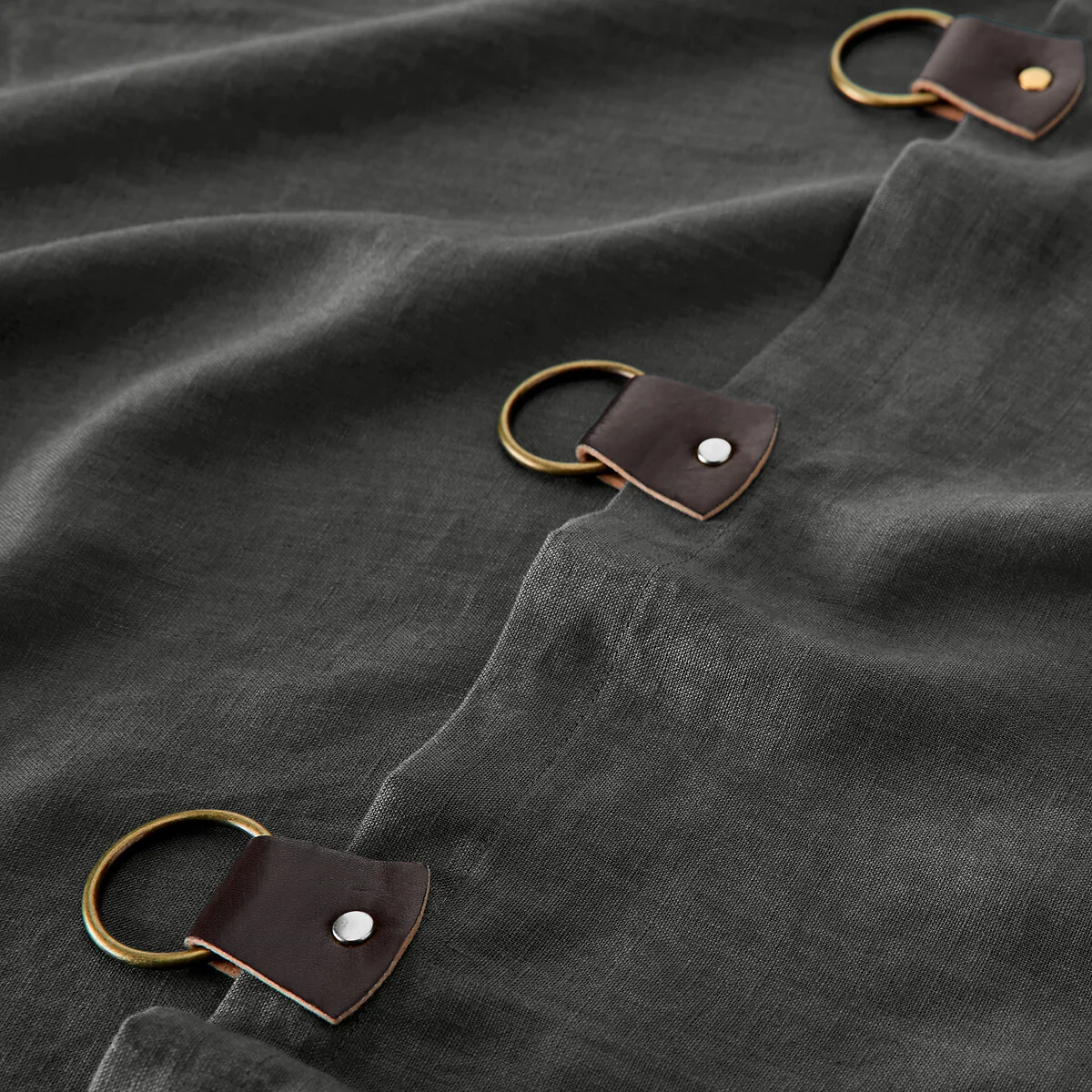 Private Washed Linen Curtain with Loops – image 5