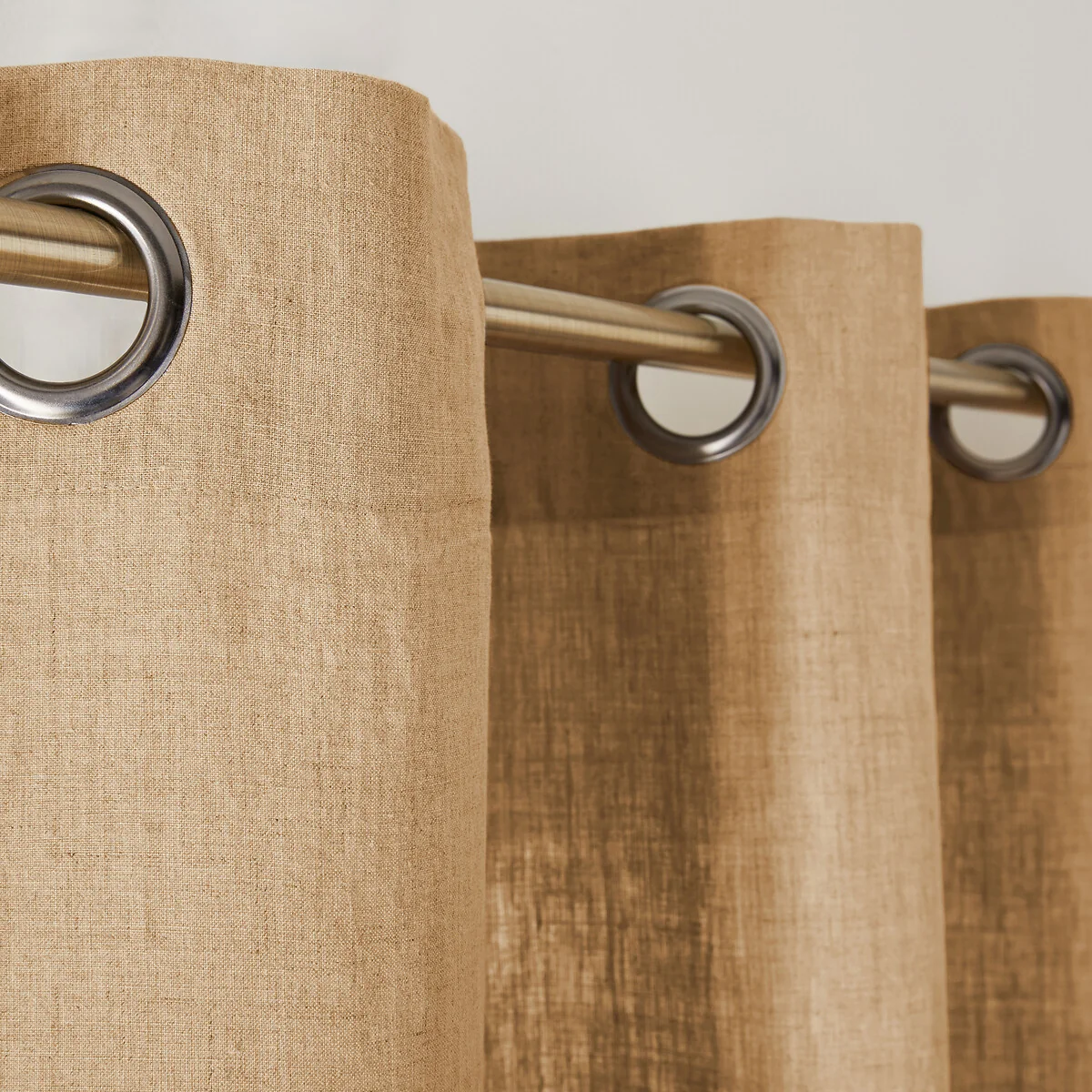 Onega 100% Washed Linen Radiator Curtain with Eyelets – image 4
