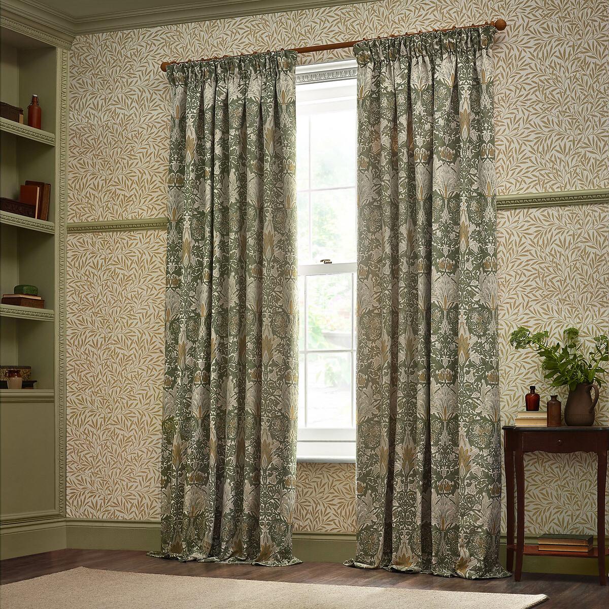 Snakeshead Jacquard Chenille Pencil Pleat Curtains – image 5