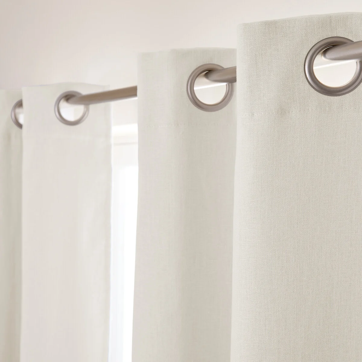 Colin Pure Linen Blackout Curtain with Eyelets – image 5