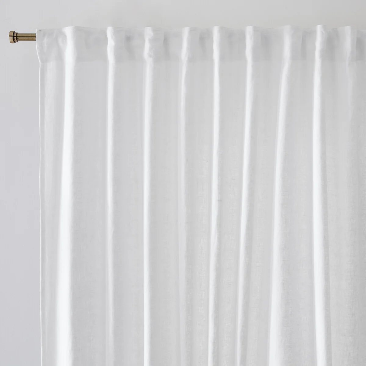 Elba Linen Curtain with Gathered Braid Finish – image 2