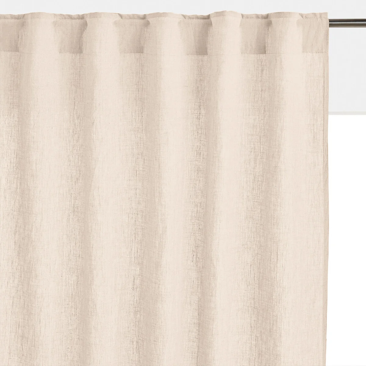 Onega Washed Linen Single Curtain with Concealed Tabs – image 1