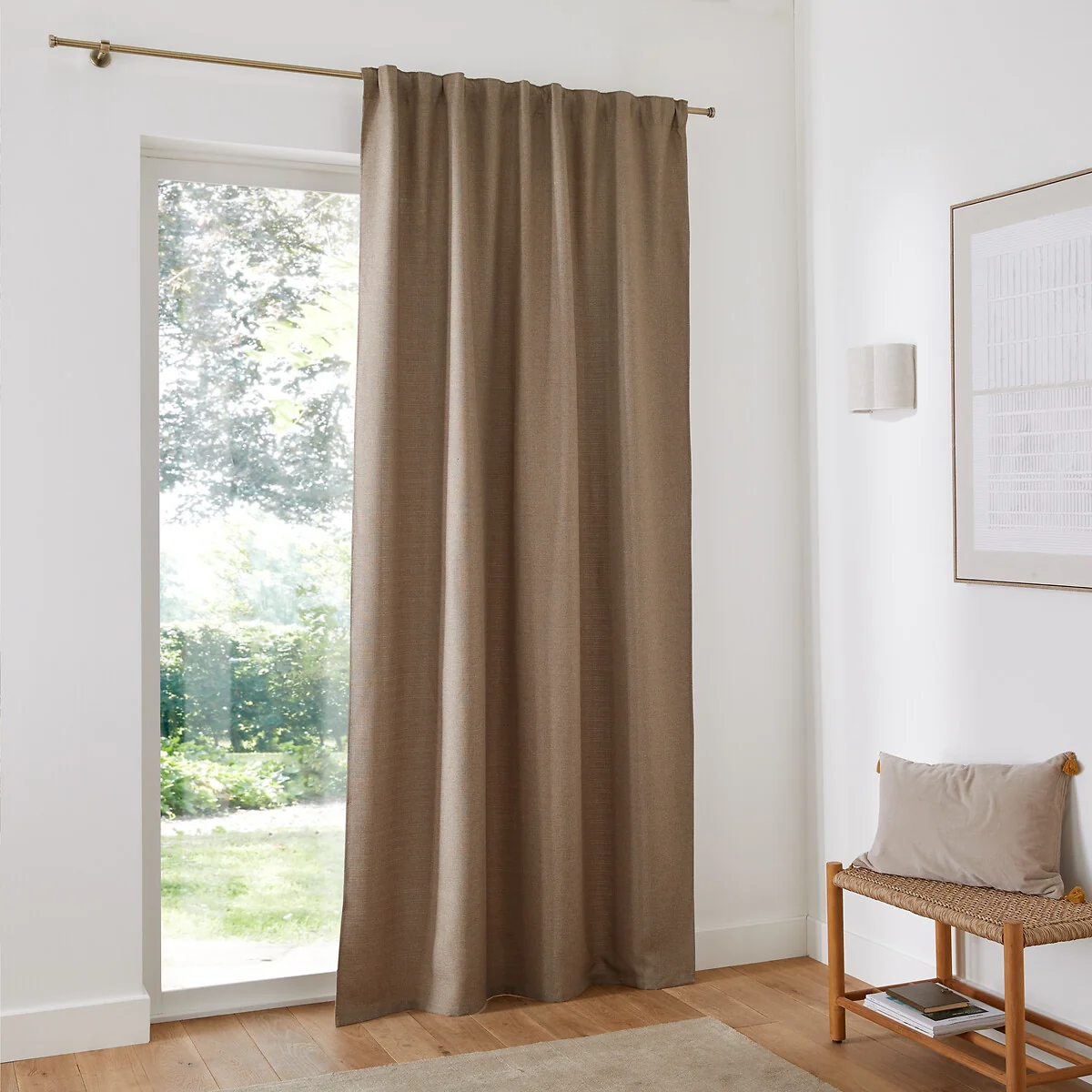 Select Recycled Polyester Gathered Braid Curtain – image 3