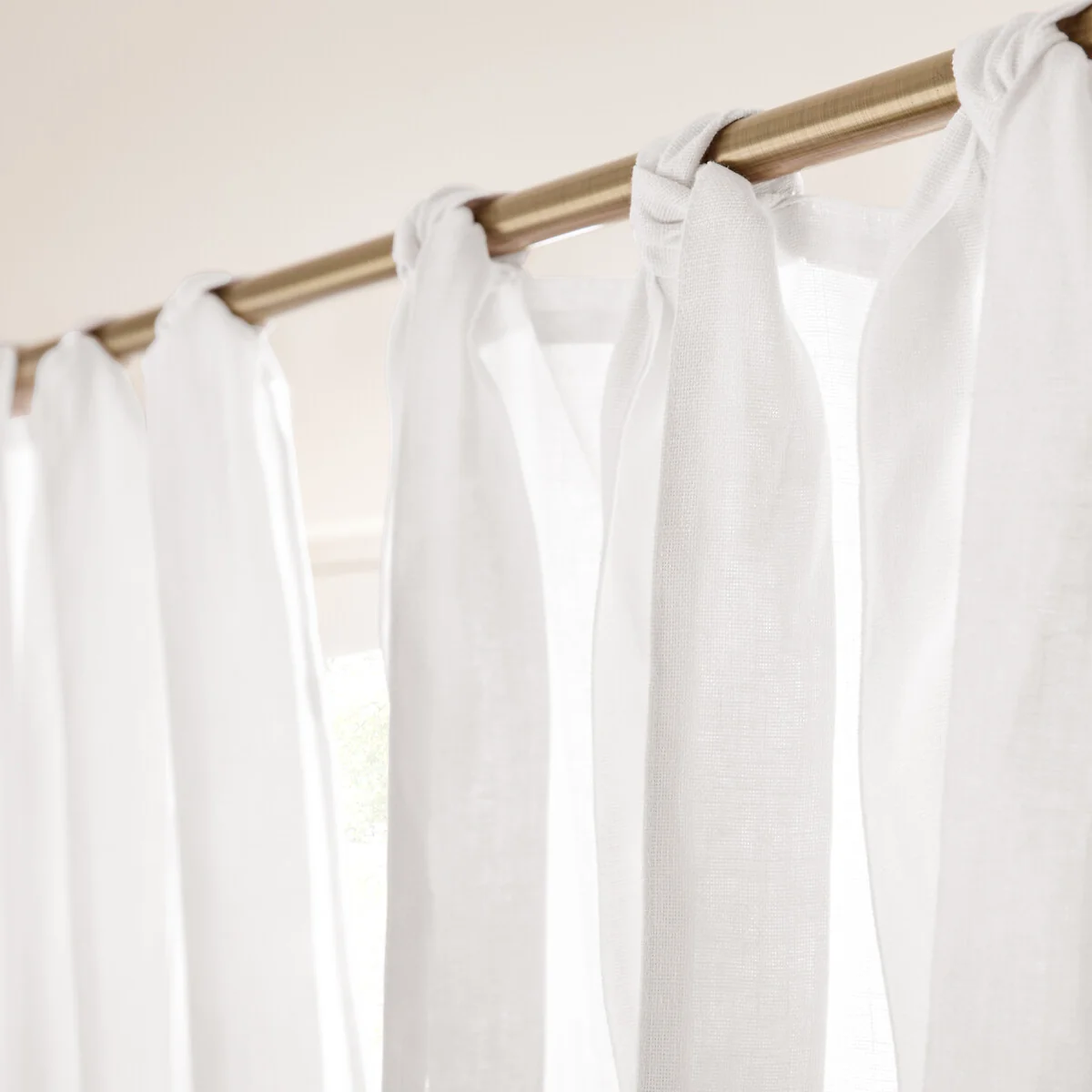 Colin Pure Linen Curtain with Knots – image 5