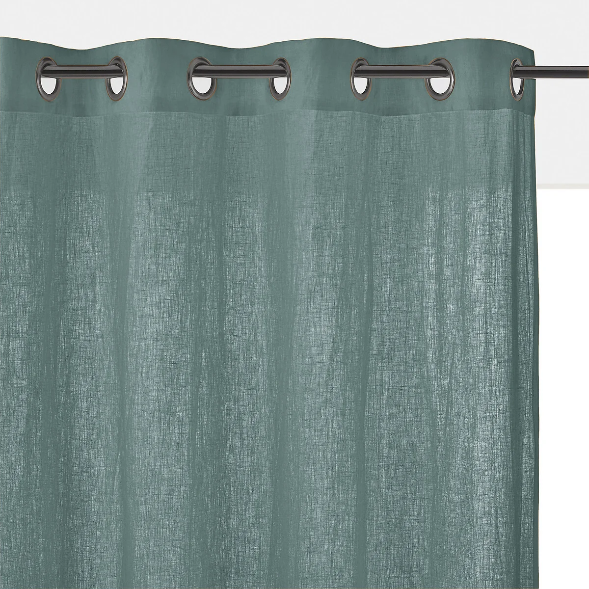 Onega Washed Linen Single Curtain with Eyelets – image 1