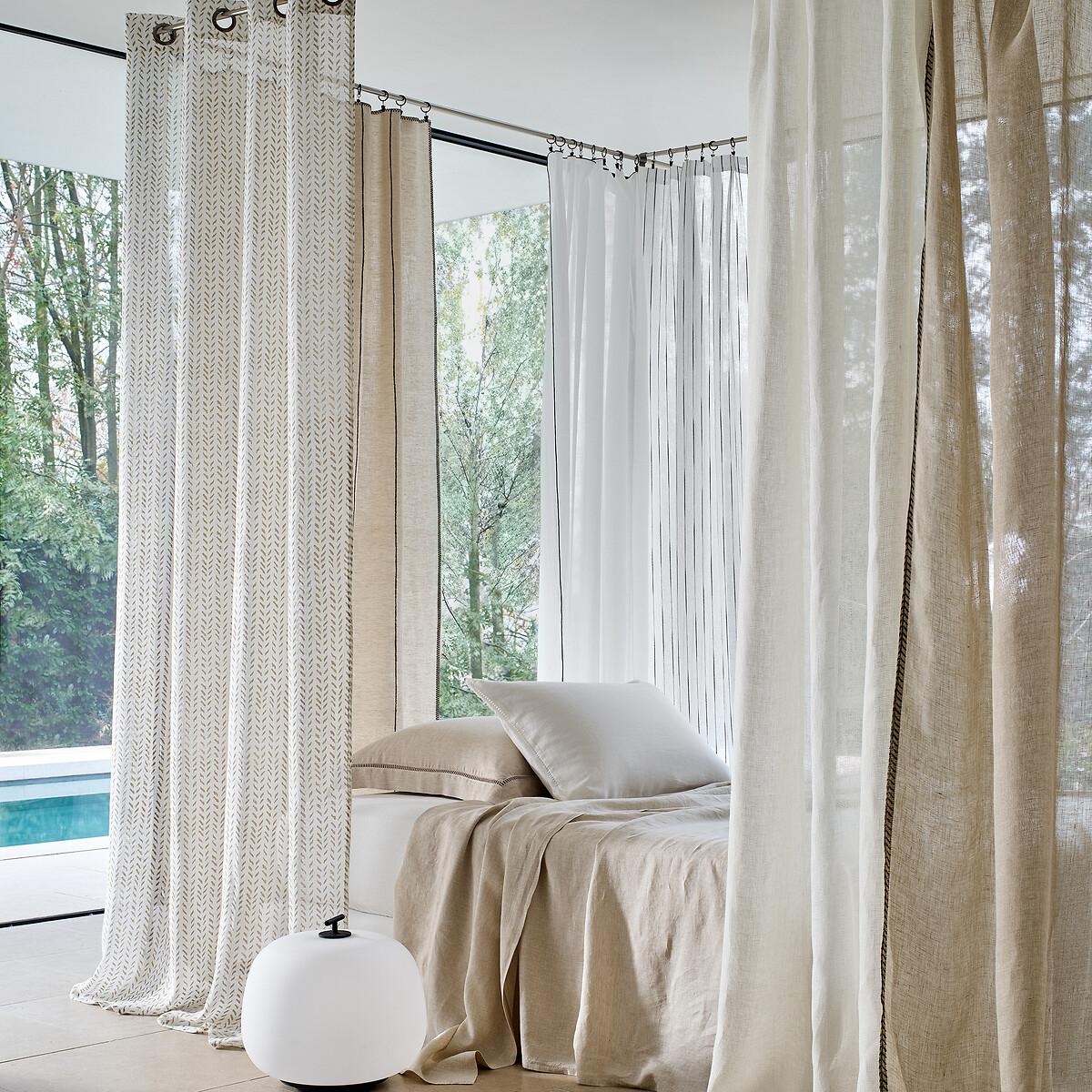 Patcha Embroidered Linen Voile Curtain – image 5