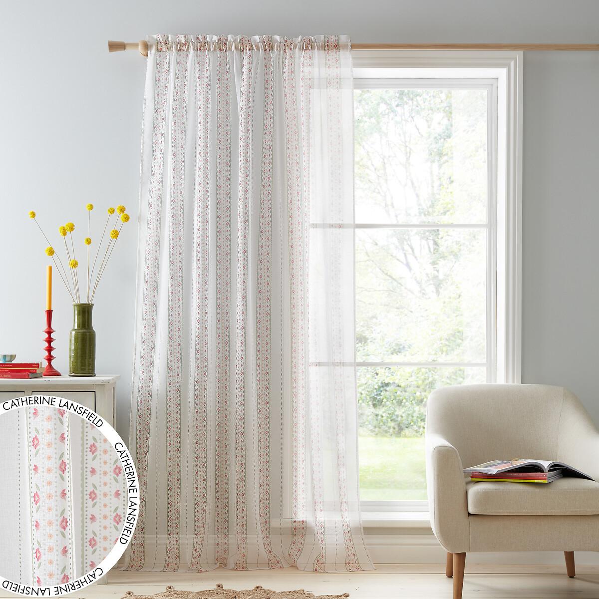 Cottage Floral Print Curtain Panel – image 2
