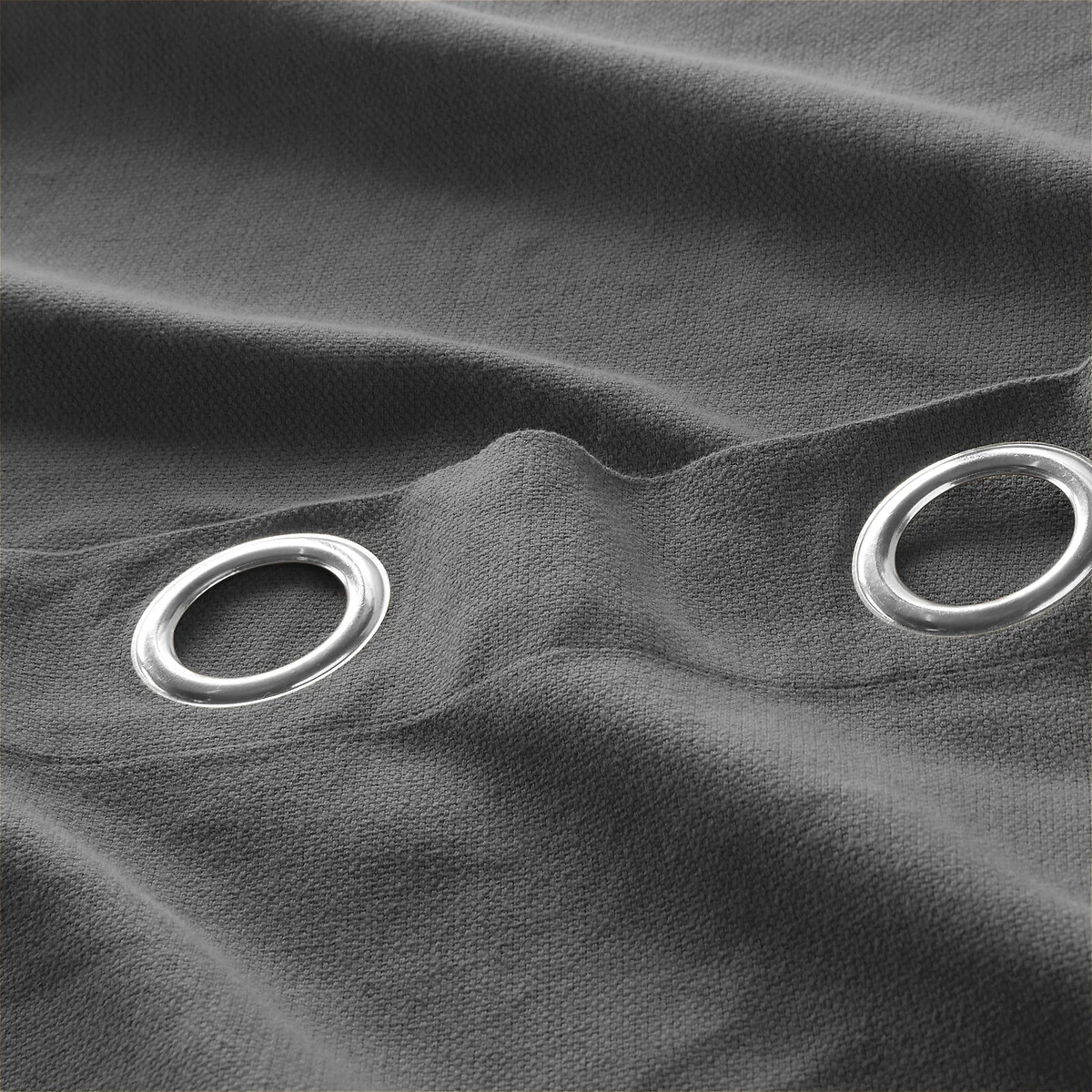Panama Plain Single Cotton Curtain with Eyelets – image 3