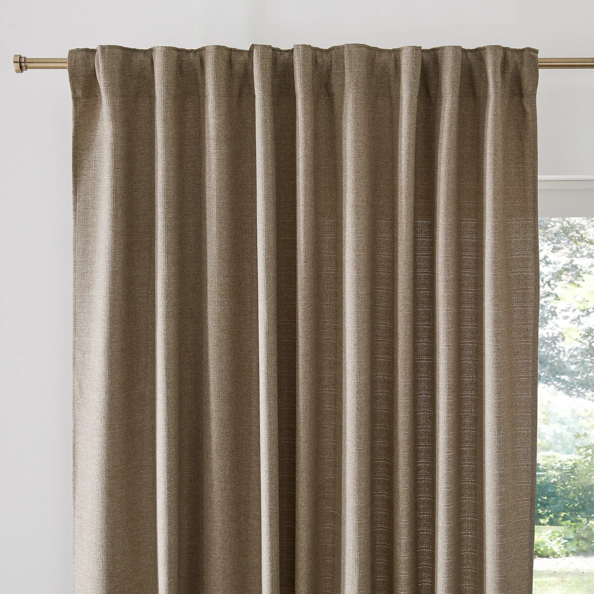 Select Recycled Polyester Gathered Braid Curtain – image 2