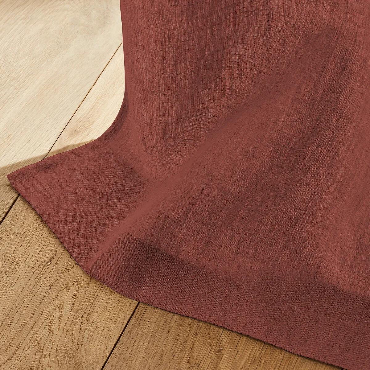 Private 100% Washed Linen Curtain with Loops – image 3