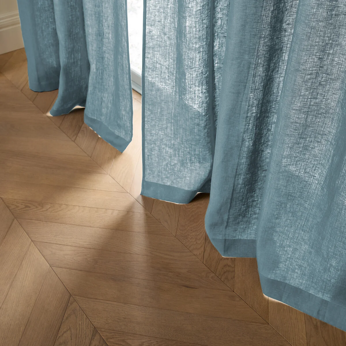 Private Ruffled Washed Linen Curtain – image 3