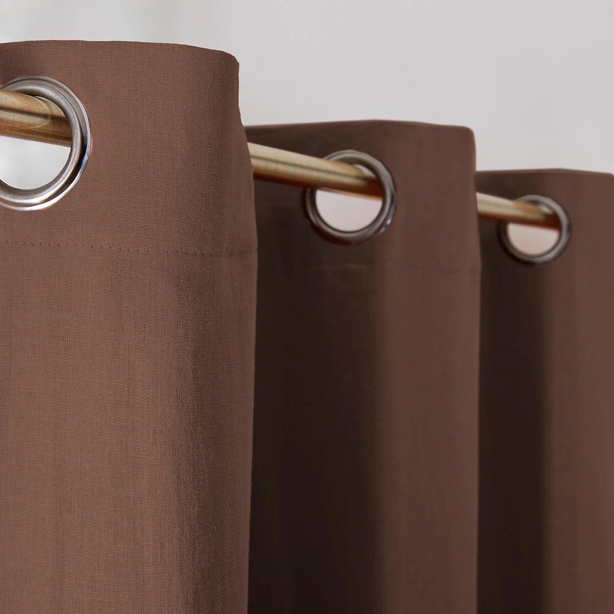 Onega 100% Washed Linen Blackout Curtain with Eyelets – image 6