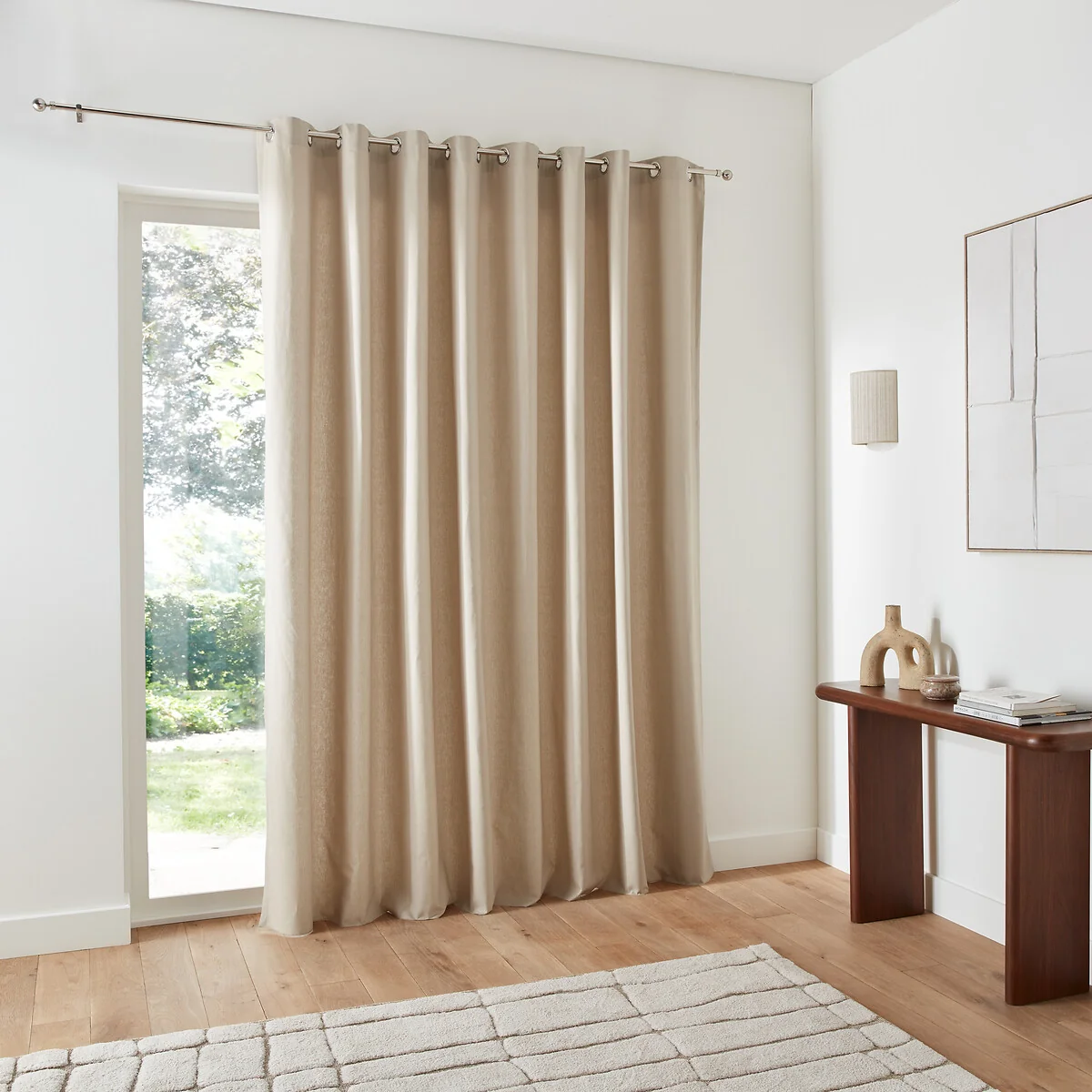 Scenario Single Extra Wide Cotton Curtain with Eyelets – image 3