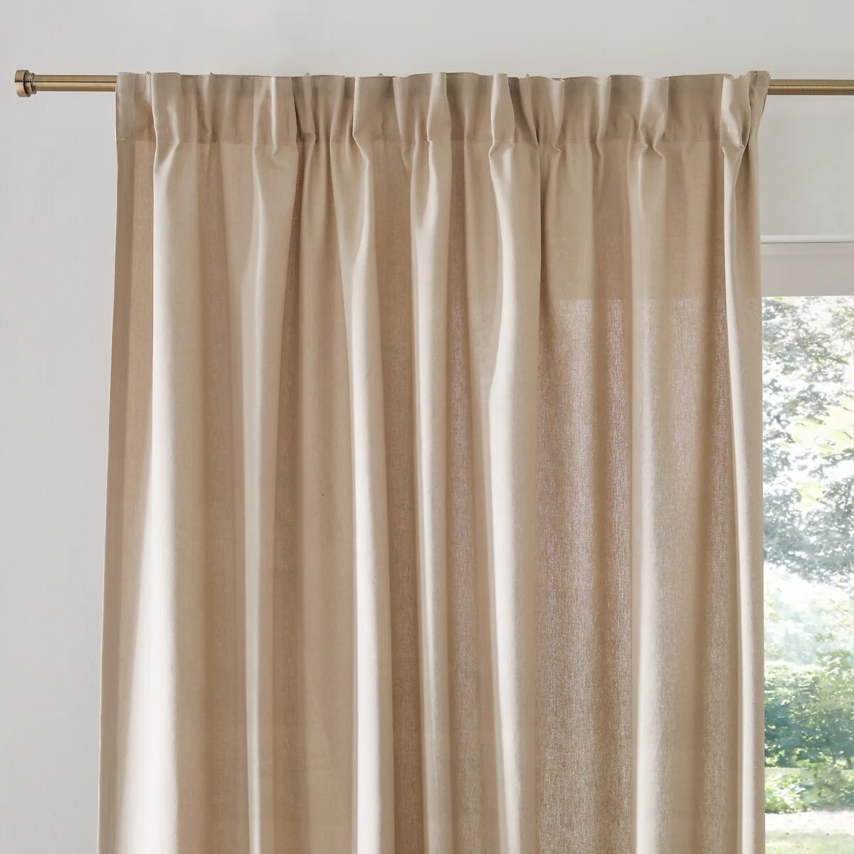 Scenario Cotton Curtain with Gathered Header – image 2